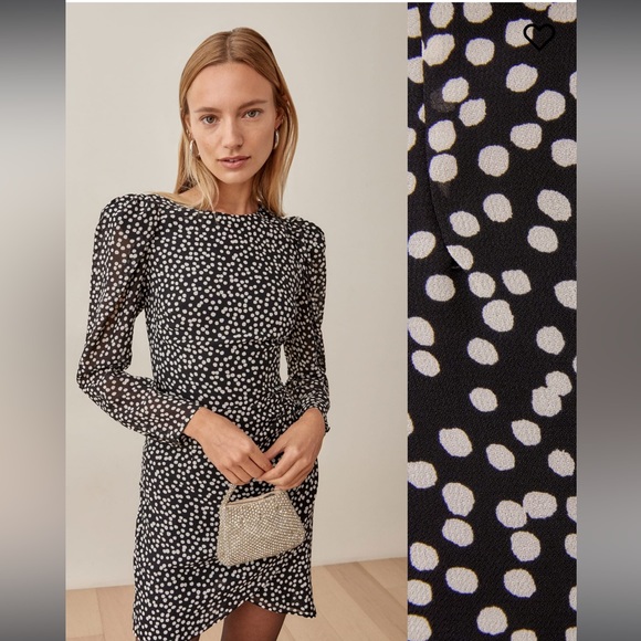 EUC Reformation Petites Juni Dress in Pearls - Picture 2 of 5